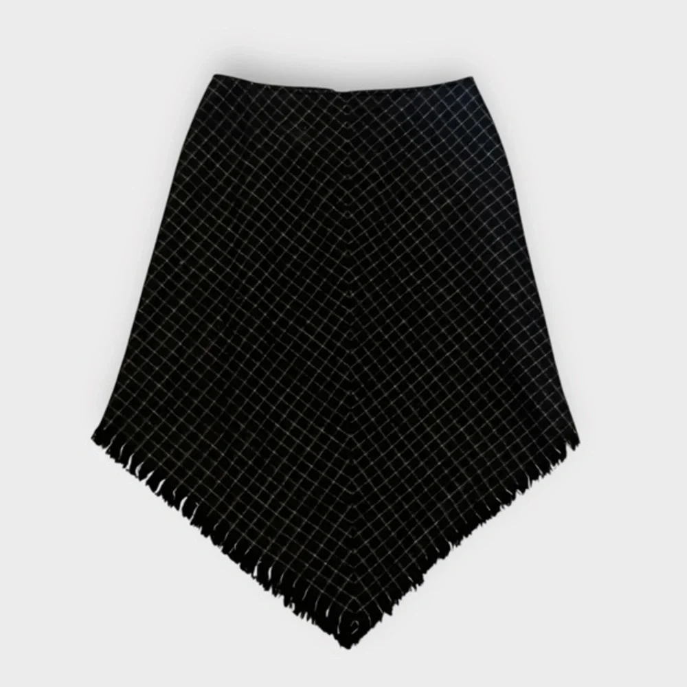 Rafaella Wool Blend Fringe Hem Skirt – Size 12